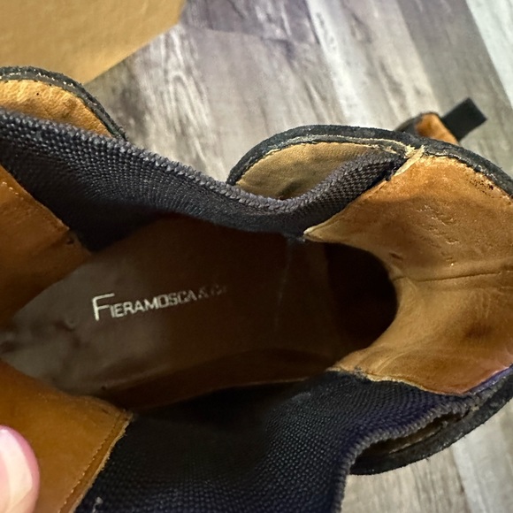 Fieramosca black suede chunky Chelsea boots size 7.5 - Picture 8 of 9